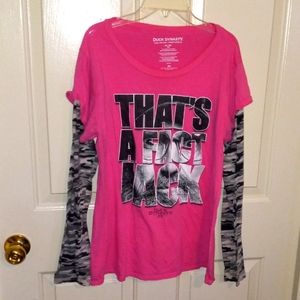 Ladies Duck Dynasty L/S tshirt Size XXL must see